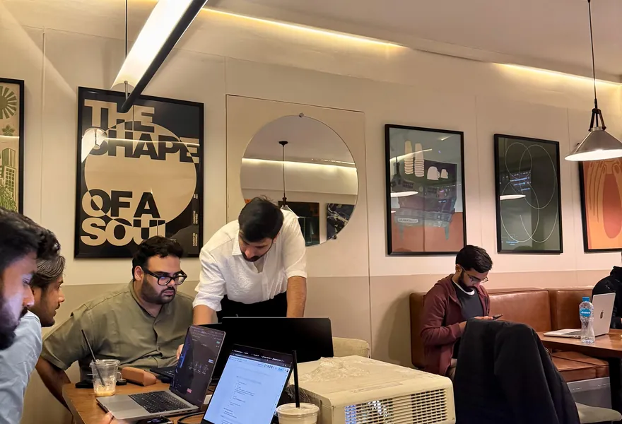 Densight Labs AI workshop — participants in session